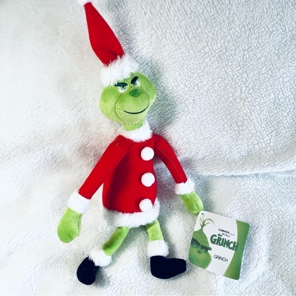 🎄 Dr. Seuss' The Grinch 11" Plush Doll - NWT (13" with Hat) 🎁 - Picture 2 of 8